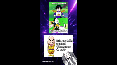 Hola soy Krillin y esto es 1000 maneras de morir. #dragonball #dbz #dbzmemes #anime #memes