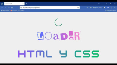Loader animado estilo Google con HTML, CSS y SVG - Web development