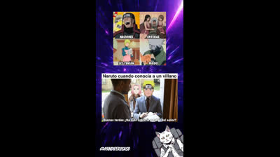 Naruto cuando conocia a un villano... #naruto #narutomemes #memes #shorts