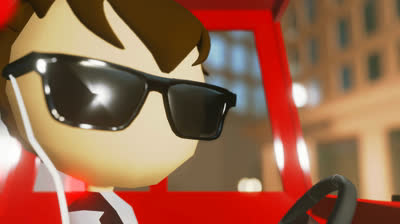 Baby Driver Cartoon - Bellbottoms (by Divan Braga)
