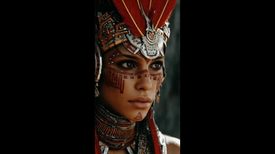 GAROTA MORENA INDIGENA GERADA PELO META.AI