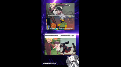 Otros hermanos, mi hermano y yo... #memes #naruto #narutoshippuden #narutomemes #boruto