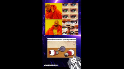 Como funcionan los ojos segun Naruto... #naruto #narutoshippuden #narutomemes #memes #humor
