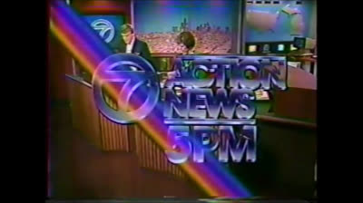 WXYZ Channel 7 Action News 5PM open - November 19, 1986