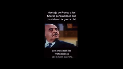 Escucha el consejo de Franco: porque España fue la octava potencia mundial saliendo de una Guerra Civil.
