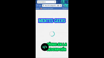Spinner de carga moderno con HTML y CSS