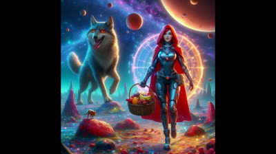 CUENTOS FANTASTICOS (CAPERUCITA GALÁCTICA Y EL LOBO FEROZ MARCIANO) CAP1