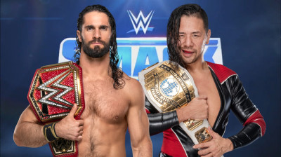 Seth Rollins vs Shinsuke Nakamura - Champion vs Champion Match (Full Match)