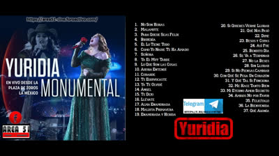 YURIDIA - MONUMENTAL EN VIVO (2025)(FULL ALBUM)