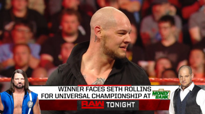 AJ Styles vs Baron Corbin - Winner faces Seth Rollins for Universal Championship at Money in the Bank (Full Match)