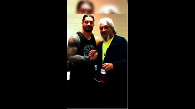 Wrestlers with there fathers