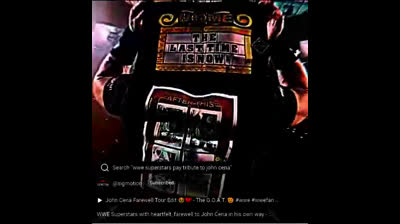 John Cena's Respect Hustle and loyalty