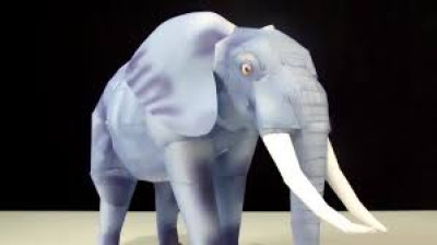 FAZENDO UM ELEFANTE DE PAPEL - PAPERCRAFT
