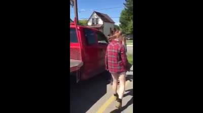Instant Karma: Girl Gets Leg Ran Over After Trying To Jump A Girl!