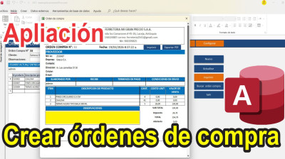 Aplicación para crear órdenes de compra simple y rápido