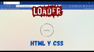 Cómo crear un Loader animado con HTML y CSS - Web development