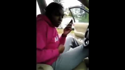 It's Always The One Talking The Most: Girl Rolls Up To Someone's House For A Fight But Gets Beat