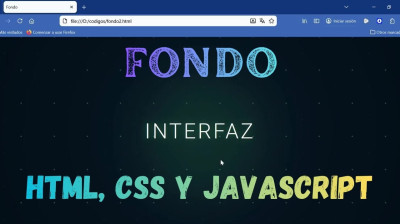 Fondo animado con efecto glow interactivo con HTML, CSS y JavaScript - Web development