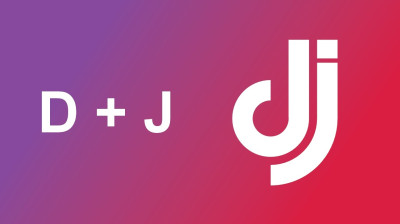 How to create a logo with the letters D + J