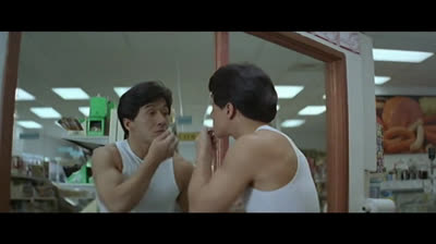 Jackie Chan dans le Bronx (1995), extrait du miroir sans tain.