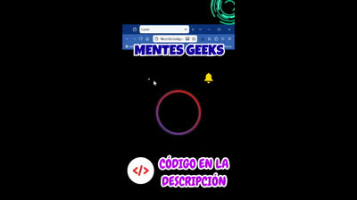 Loader animado con degradado y rotación con HTML y CSS