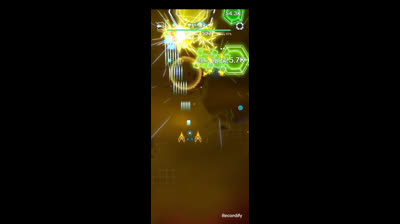 jugando glow geometry space shooter por primera vez