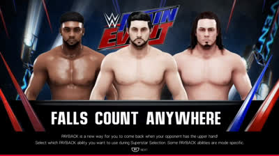 Aaron Matthews vs Brandon Collins vs Phoenix Nitro (WWE 2K19) [RELOAD]