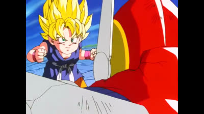 Dragon Ball GT (en castellano) capitulo 20 - Asombroso , un tsunami metalico ataca a Goku .