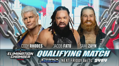 Cody Rhodes vs Sami Zayn vs Jacob Fatu