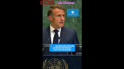 MACRON RECONNAIT LA PALESTINE